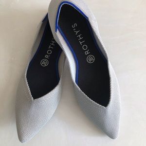 Rothy’s Retired The Point Flax Birdseye Ballet Flats size 9.5